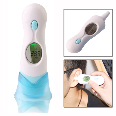 4 in 1 (Ear Temperature / Forehead Temperature / Environment Temperature / Clock) Infrared Thermometer